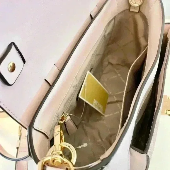 Michael Kors Purse Manhattan Satchel Crossbody bag new - Picture 5 of 11